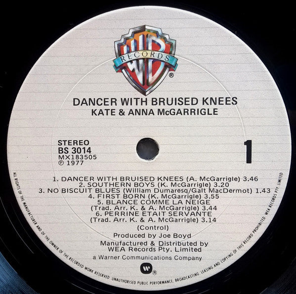 Kate & Anna McGarrigle : Dancer With Bruised Knees (LP, Album, RE)