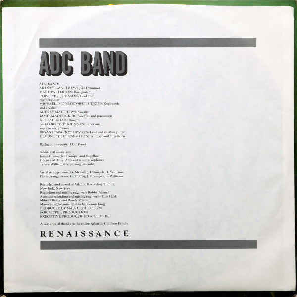 ADC Band : Renaissance (LP, Album, All)