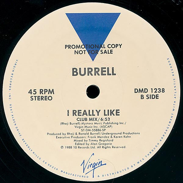 Burrell : I Really Like (12", Promo)