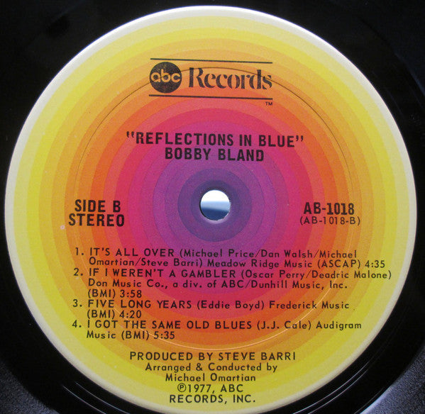 Bobby Bland : Reflections In Blue (LP, Album)