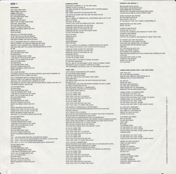 Falco : Emotional (LP, Album, SRC)