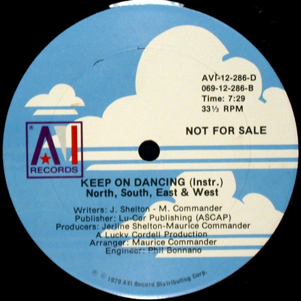 North, South, East & West : Keep On Dancing (12", Single, Promo)