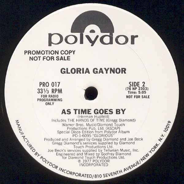 Gloria Gaynor : Most Of All / As Time Goes By (12", Promo)