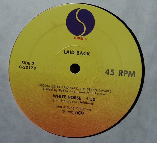 Laid Back : Sunshine Reggae / White Horse (12", Maxi, RE)