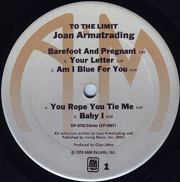 Joan Armatrading : To The Limit (LP, Album)