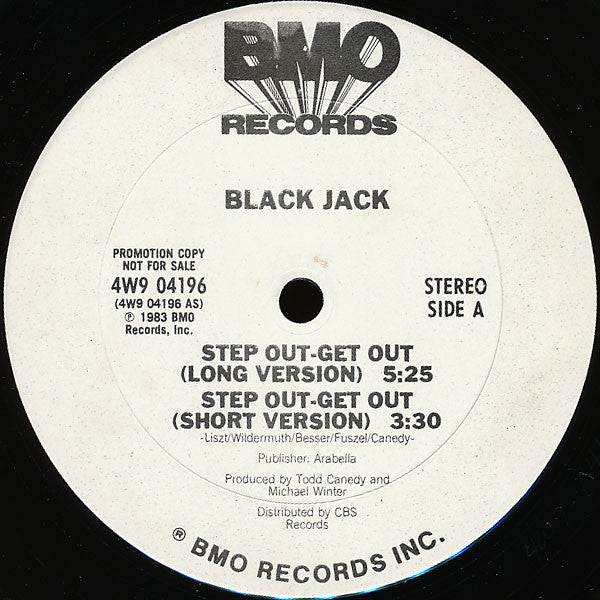 Black Jack (3) : Step Out - Get Out (12", Promo)