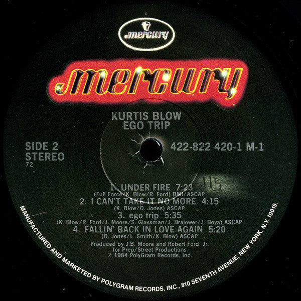 Kurtis Blow : Ego Trip (LP, Album, 72 )