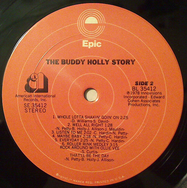 Gary Busey : The Buddy Holly Story (LP, Album)