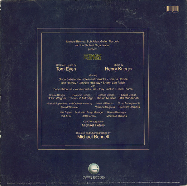 Dreamgirls Original Broadway Cast : Dreamgirls Original Broadway Cast Album (LP, Album, Win)