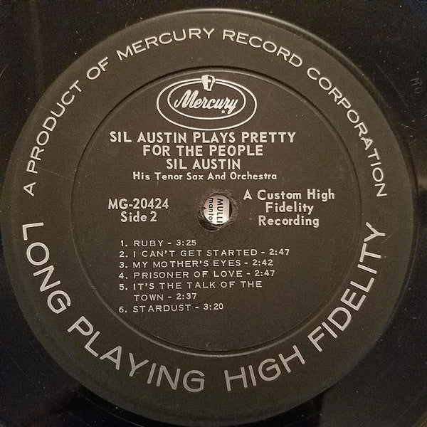 Sil Austin : Sil Austin Plays Pretty For The People (LP, Album, Mono)
