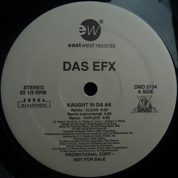 Das EFX : Kaught In Da Ak (12", Promo)