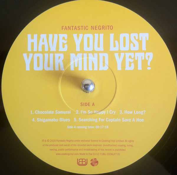 Fantastic Negrito : Have You Lost Your Mind Yet? (LP, Album)