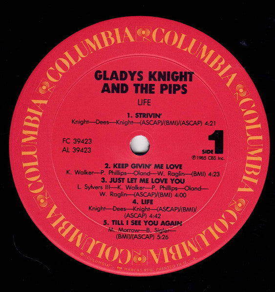 Gladys Knight And The Pips : Life (LP, Album)