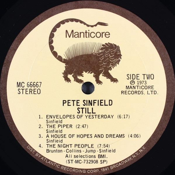 Peter Sinfield : Still (LP, Album, Gat)