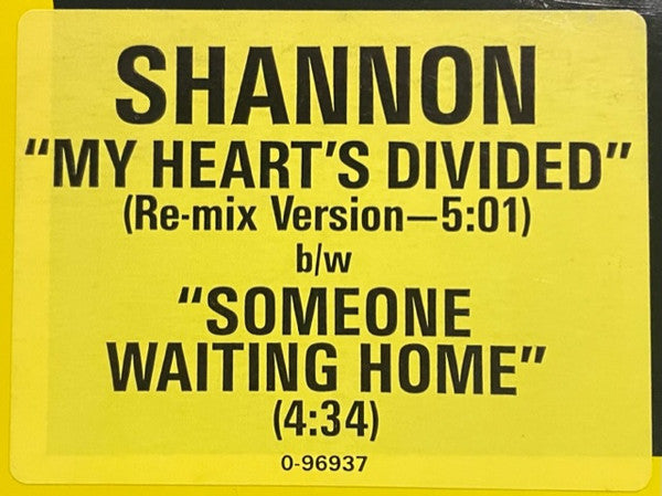 Shannon : My Heart's Divided (Re-Mix Version) (12")