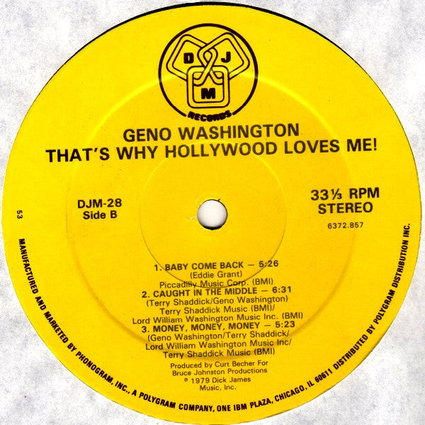 Geno Washington : That's Why Hollywood Loves Me (LP, Album)