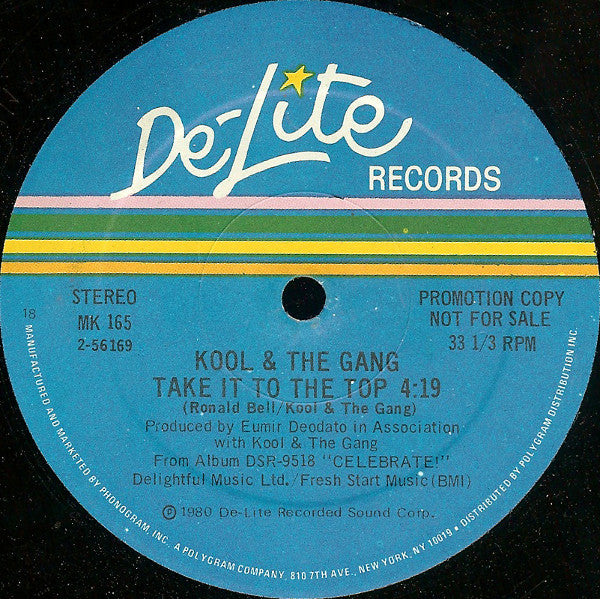 Kool & The Gang : Take It To The Top (12", Promo, 18 )