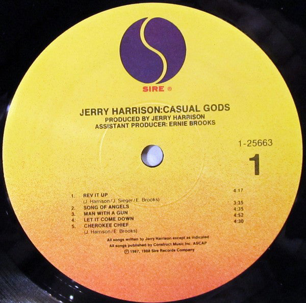 Jerry Harrison: Casual Gods : Casual Gods (LP, Album)