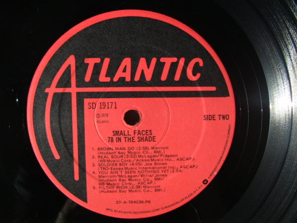 Small Faces : 78 In The Shade (LP, Album, Pre)