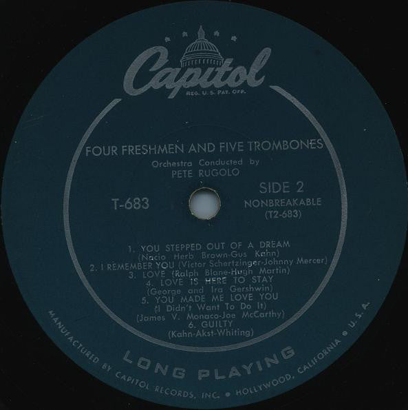 The Four Freshmen : Four Freshmen And 5 Trombones (LP, Album, Mono)