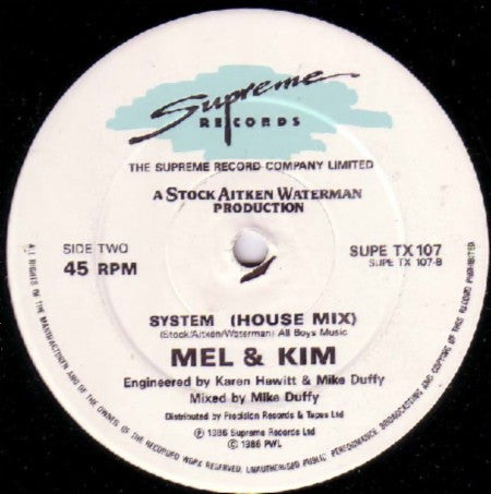 Mel & Kim : Showing Out (Remix) (12")