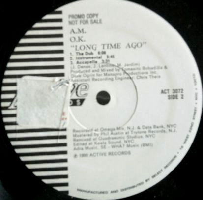 A.M.O.K. (2) : Long Time Ago (12", Promo)