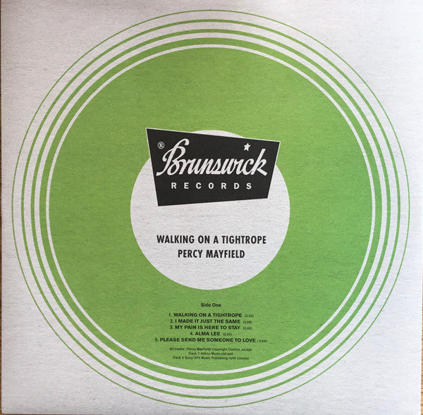 Percy Mayfield : Walking On A Tightrope (LP, Album, RE)