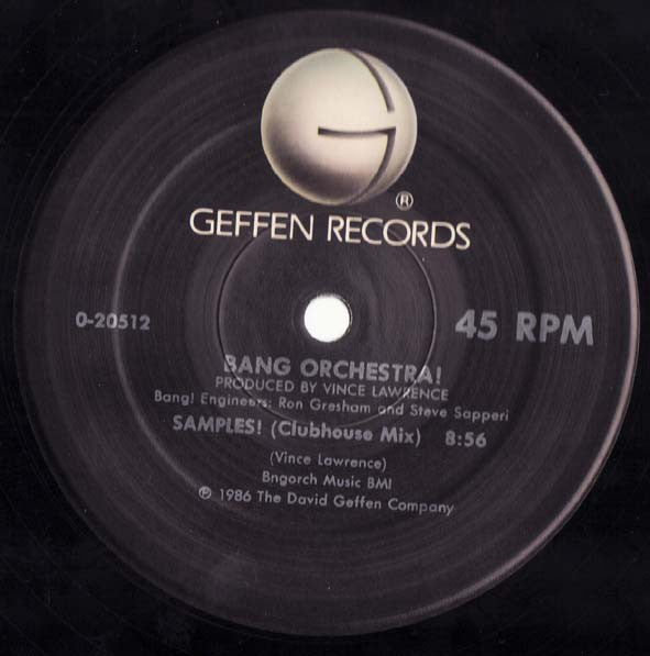 Bang Orchestra! : Samples! (12", Maxi)