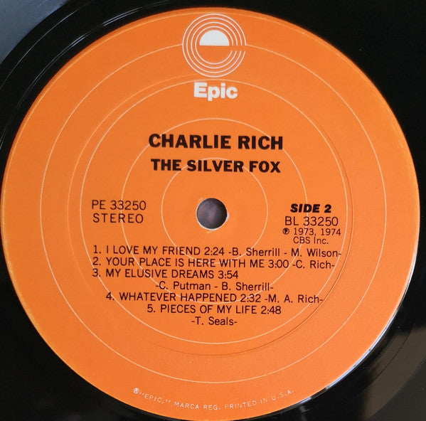 Charlie Rich : The Silver Fox (LP, Album, Ter)