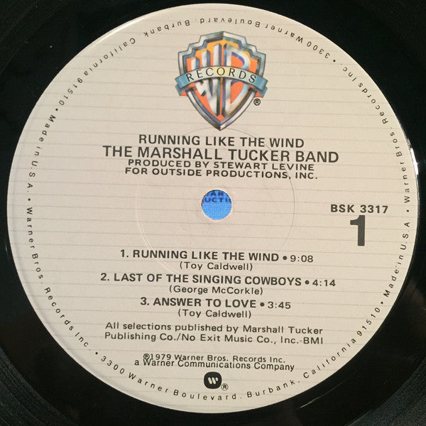 The Marshall Tucker Band : Running Like The Wind (LP, Album, Jac)