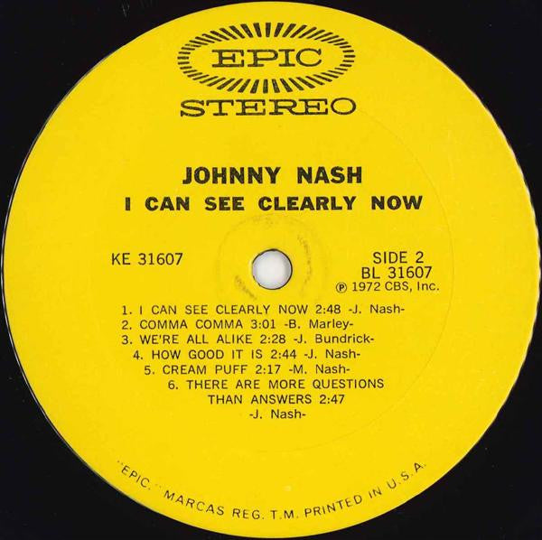 Johnny Nash : I Can See Clearly Now (LP, Album, San)