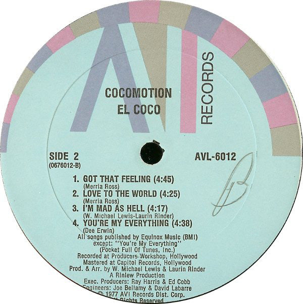 El Coco : Cocomotion (LP, Album)