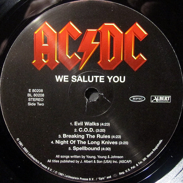 AC/DC : For Those About To Rock We Salute You (LP, Album, RE, RM, 180)