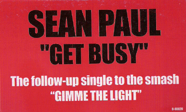 Sean Paul : Get Busy (12")