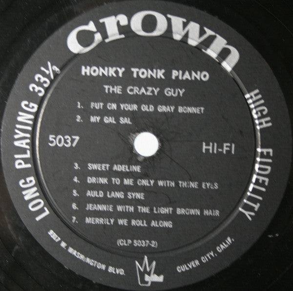 The Crazy Guy : Honky Tonk Piano (LP, Album)