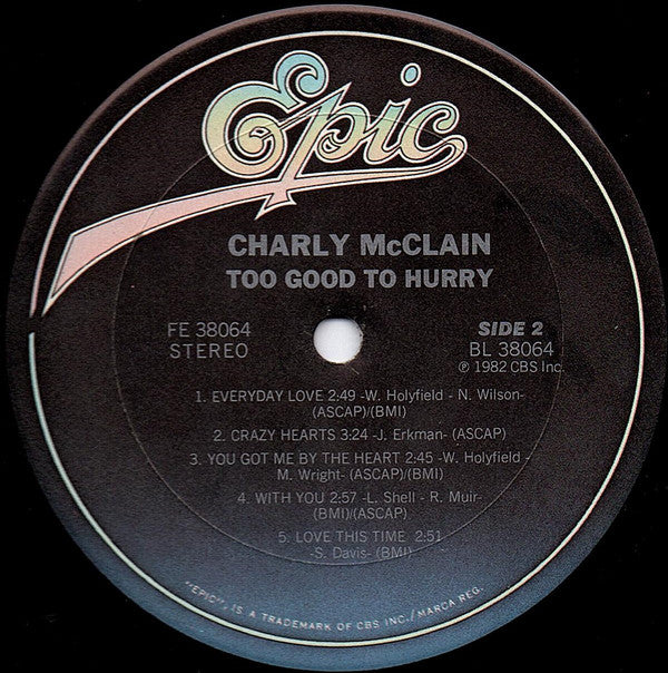 Charly McClain : Too Good To Hurry (LP, Album)