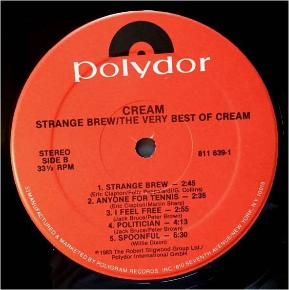 Cream (2) : Strange Brew - The Very Best Of Cream (LP, Comp)
