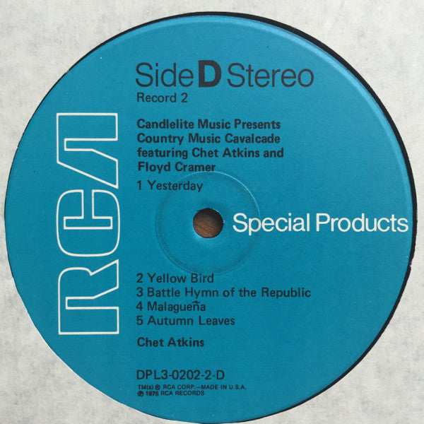 Chet Atkins And Floyd Cramer : Country Music Cavalcade Country Guitar And Piano (3xLP, Comp, Har)