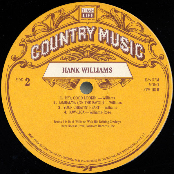 Hank Williams : Country Music (LP, Comp)