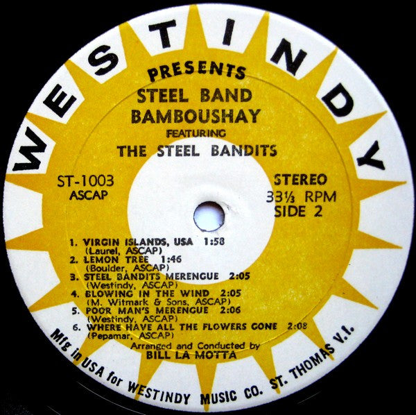 The Steel Bandits : Steel Band Bamboushay (LP, Album)