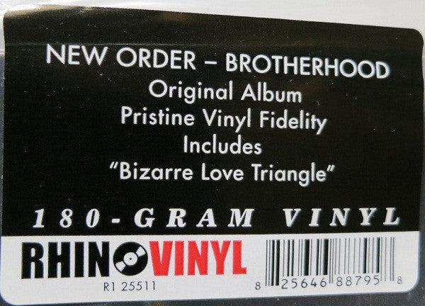 New Order : Brotherhood (LP, Album, RE, 180)
