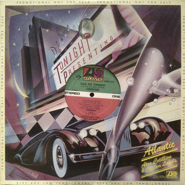 Cerrone / Kongas : Call Me Tonight / Gimme Some Loving (12", M/Print, Promo)
