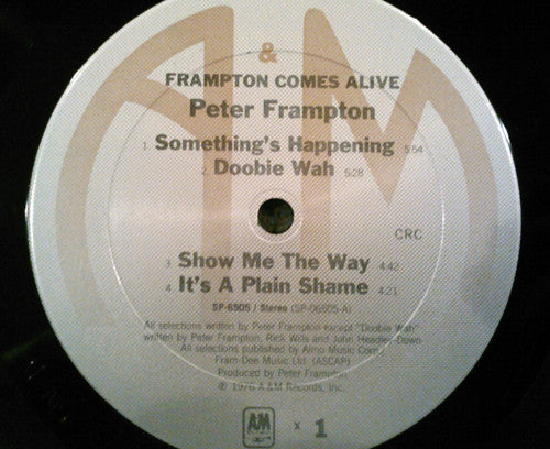 Peter Frampton : Frampton Comes Alive! (2xLP, Album, Club, RE)