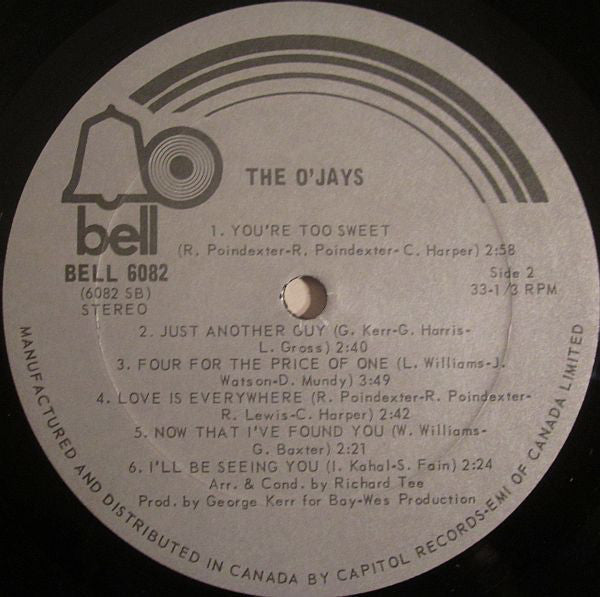 The O'Jays : The O'Jays (LP, Album, RE)