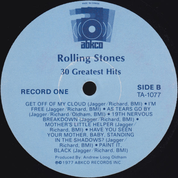 The Rolling Stones : Greatest Hits Vol. 1 (LP, Comp)