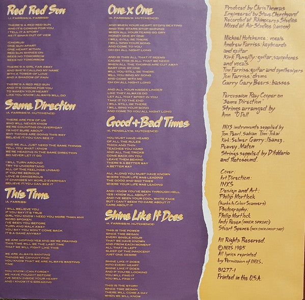 INXS : Listen Like Thieves (LP, Album, All)