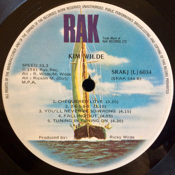 Kim Wilde : Kim Wilde (LP, Album)