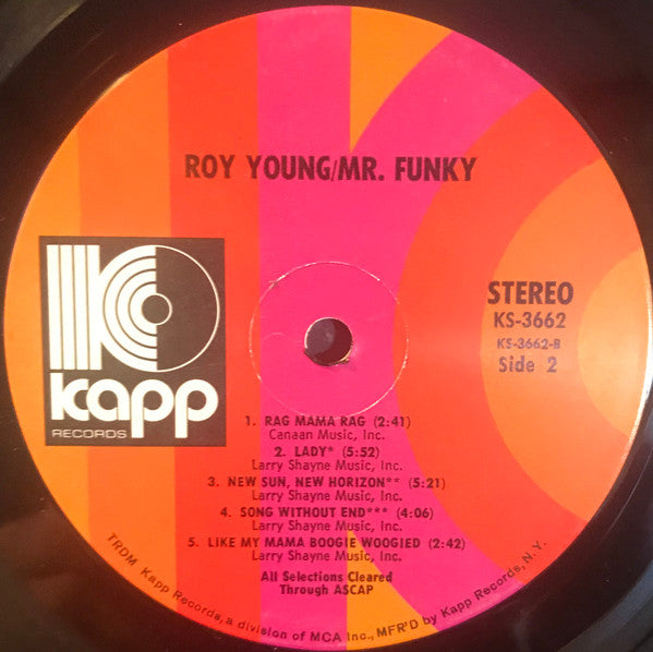 Roy Young : Mr. Funky (LP)