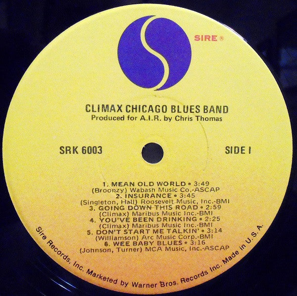 Climax Blues Band : The Climax Chicago Blues Band (LP, Album, RE)