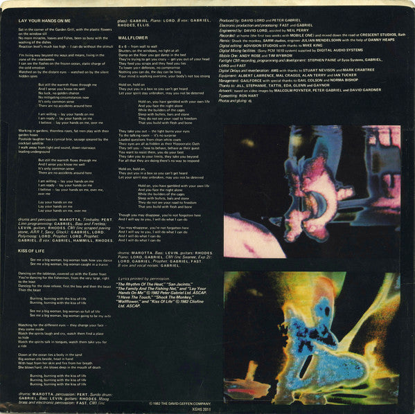 Peter Gabriel : Security (LP, Album, Qua)